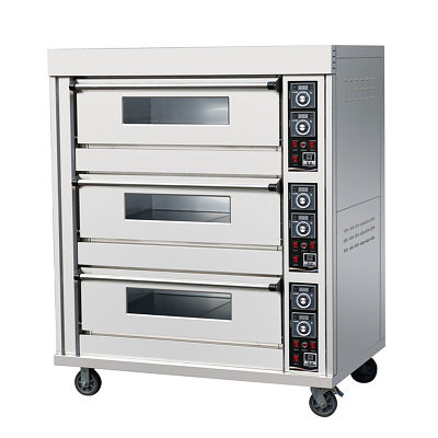 Three Layers Six Trays Electric Deck Oven