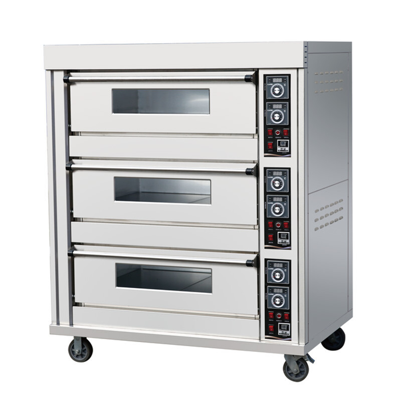 Three Layers Six Trays Electric Deck Oven