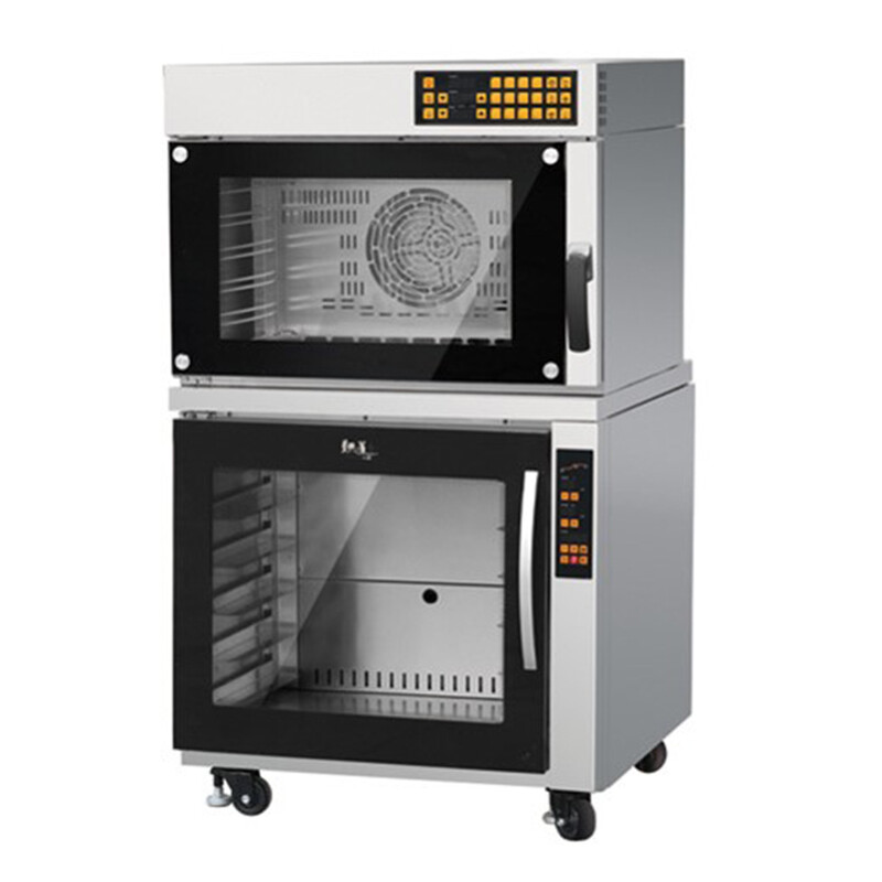 Five tray hot air furnace+six layer proofing box  combination machine