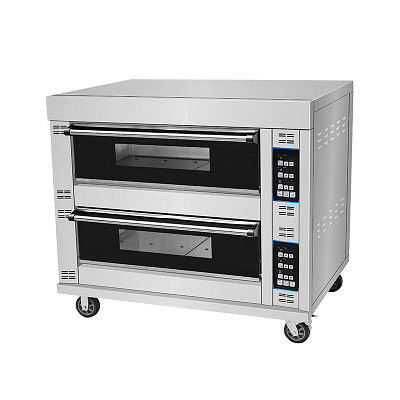 Two Layers Four Trays Computerized Oven