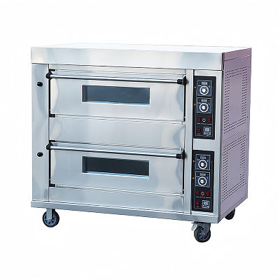 Two Layers Four Trays Gas Deck Oven