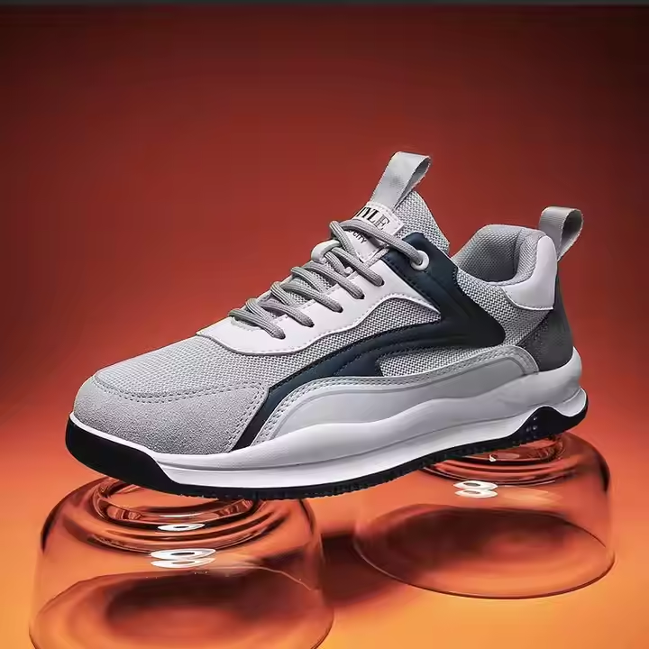 New men's breathable lace-up running shoes for summer are trendy and versatile, fashionable and casual sneakers