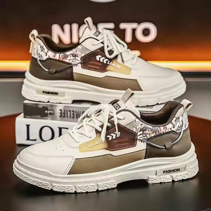 2025 New Low Cut Men's Shoes Outdoor Mountaineering Waterproof Wear-Resistant Non-slip Sports Casual Workwear Board Shoes