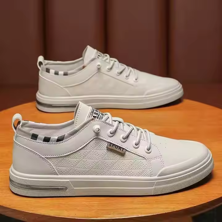 2025 New Elastic Band Casual Multifunctional Work Athletic Board Shoes Men's Lightweight Waterproof Soft-Soled Athleisure Shoes