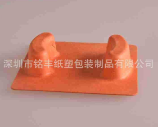 Electrical appliance inner packaging with shock-proof paper-plastic combination and colored paper tray