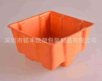 Electrical appliance inner packaging with shock-proof paper-plastic combination and colored paper tray