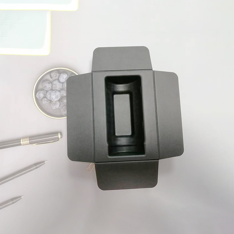 Black bottle liner made of wood pulp, recyclable packaging material, inner lining of the product is made of wood pulp, recyclable, black wet-pressed bottle liner with shock-absorbing paper inner lining.