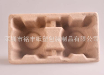 Pulp molded packaging manufacturer - Coffee cup, milk tea cup packaging - Pulp cup holder for packaging, environmentally friendly dry pressing and wet pressing paper tray