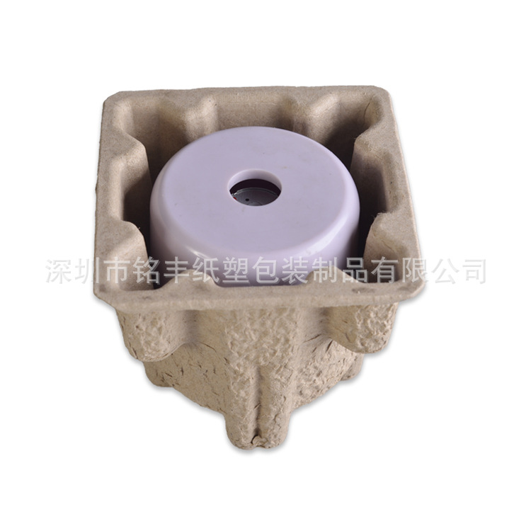 Manufacturer of massage device paper tray, made of environmentally friendly pulp molded by dry pressing and wet pressing, with anti-pressure function, located in Shenzhen.