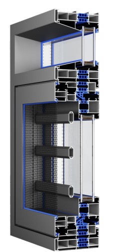 120 BROKEN BRIDGES INSIDE AND OUTSIDE FLAT FRAMES INTEGRATED WINDOW(DIAGONAL LINE)