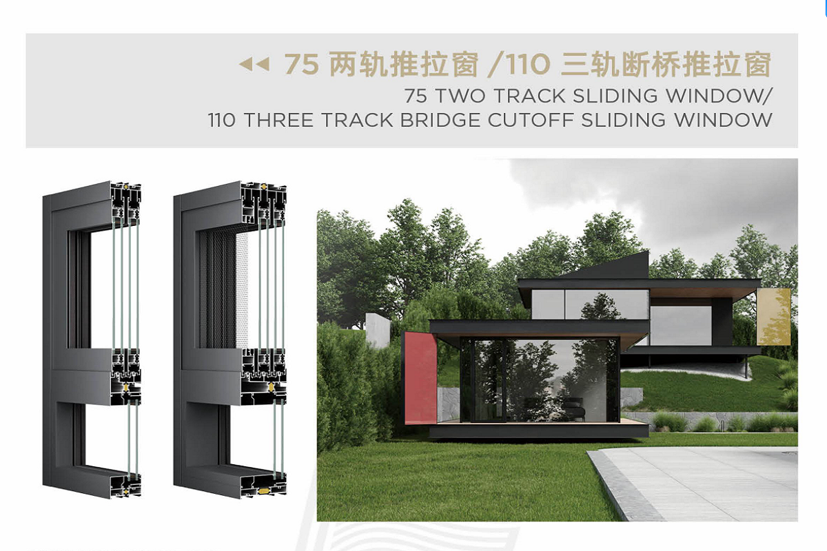Two Track Sliding Window\Three Track Bridge Cutoff Sliding Window\Aluminium Window Sliding\sliding window frame