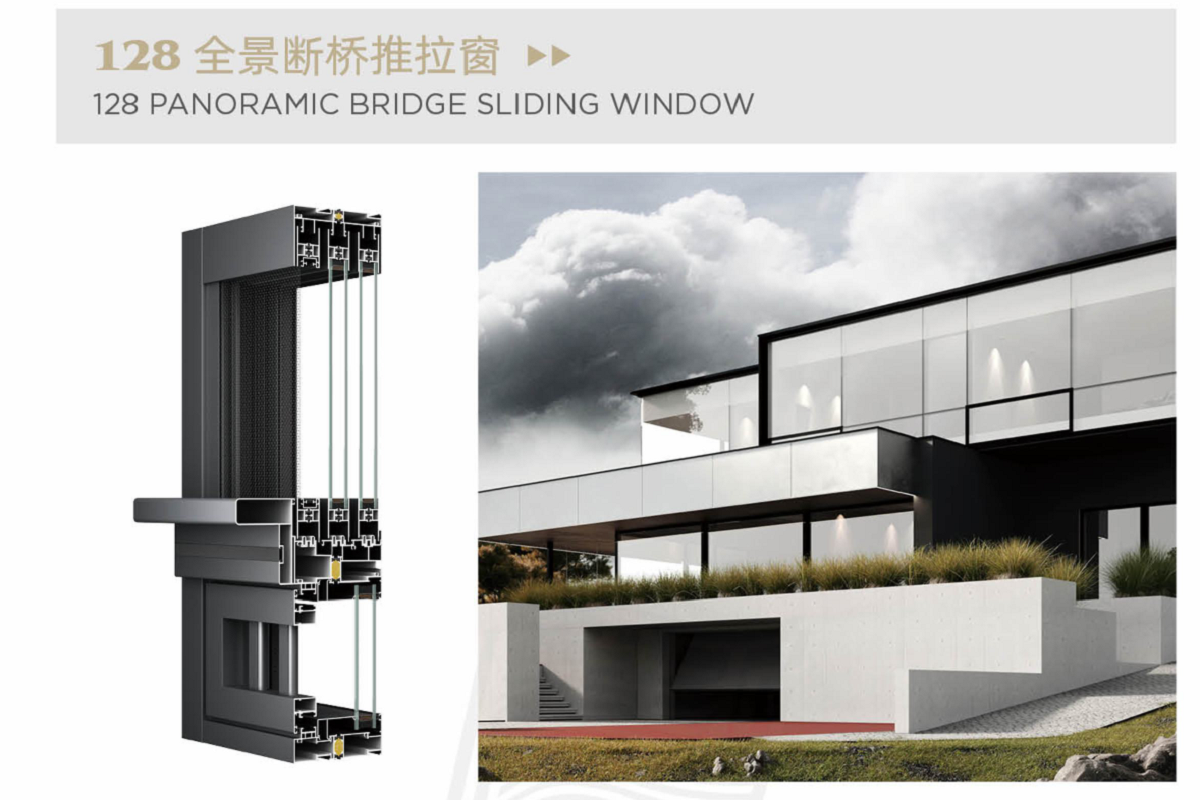 Panoramic Bridge Sliding Window​\window design\sliding glass window