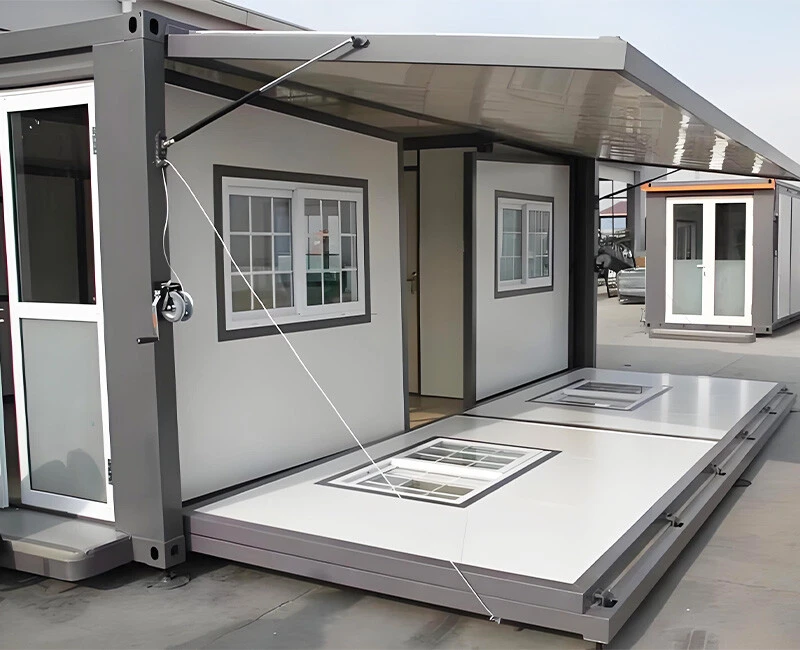 Expandable foldable container house