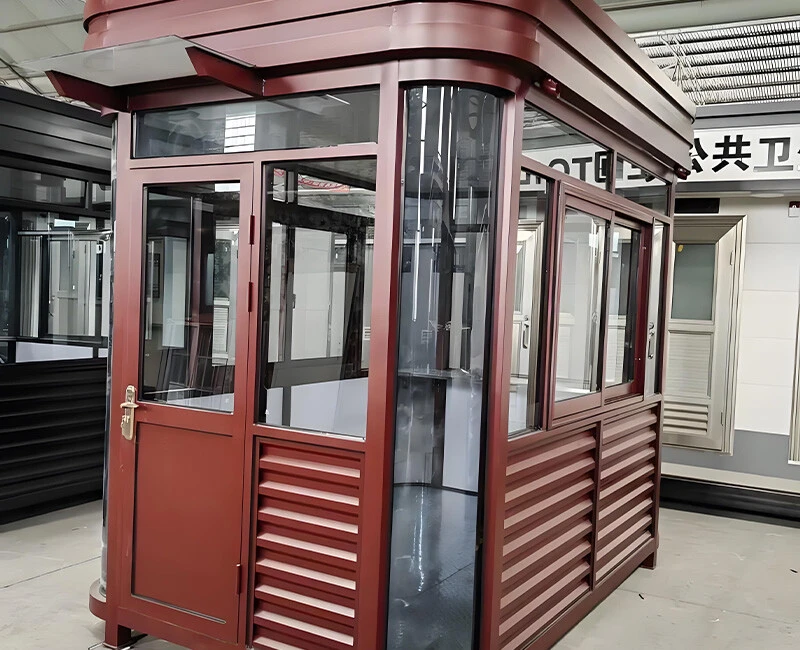 Stainless steel security booth