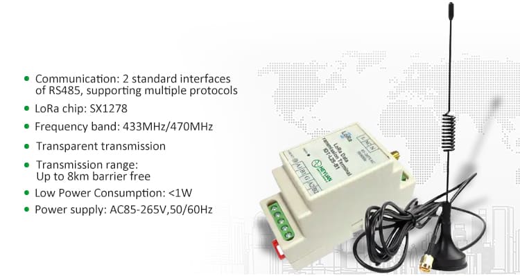 RS485 to Wireless LoRa Unit