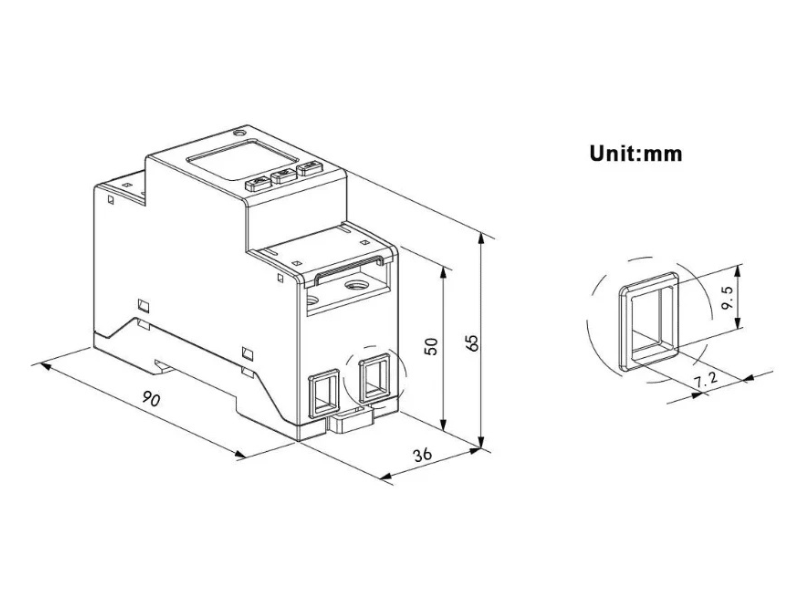 80A Direct Connection Single Phase Meter