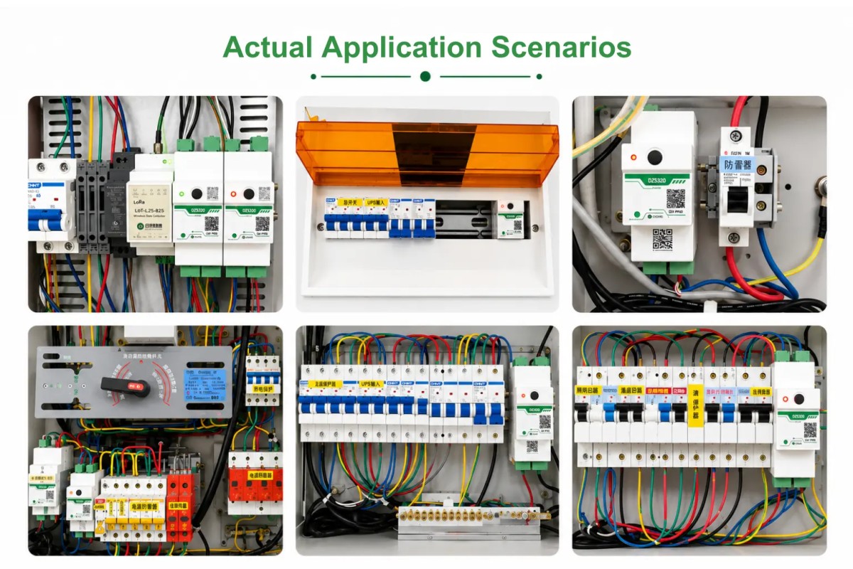 DZS320 Three phase din rail energy meter actual application 2 DZS320 Three phase din rail energy meter actual application 2