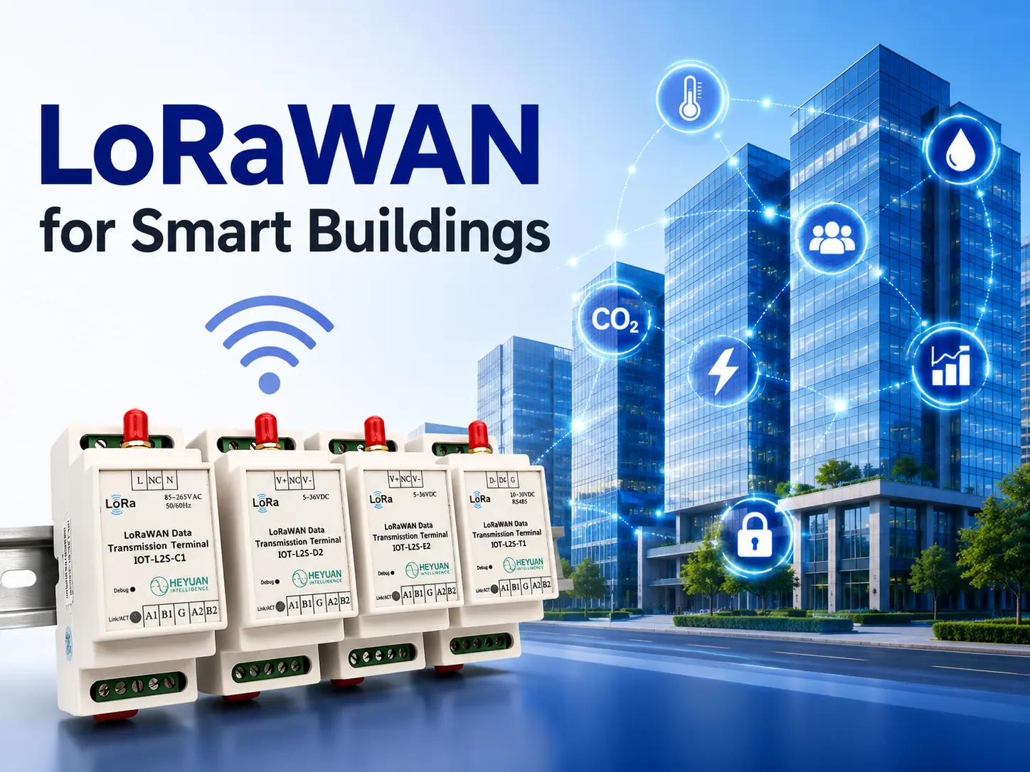 Why is LoRaWAN becoming an important option for smart building connectivity?