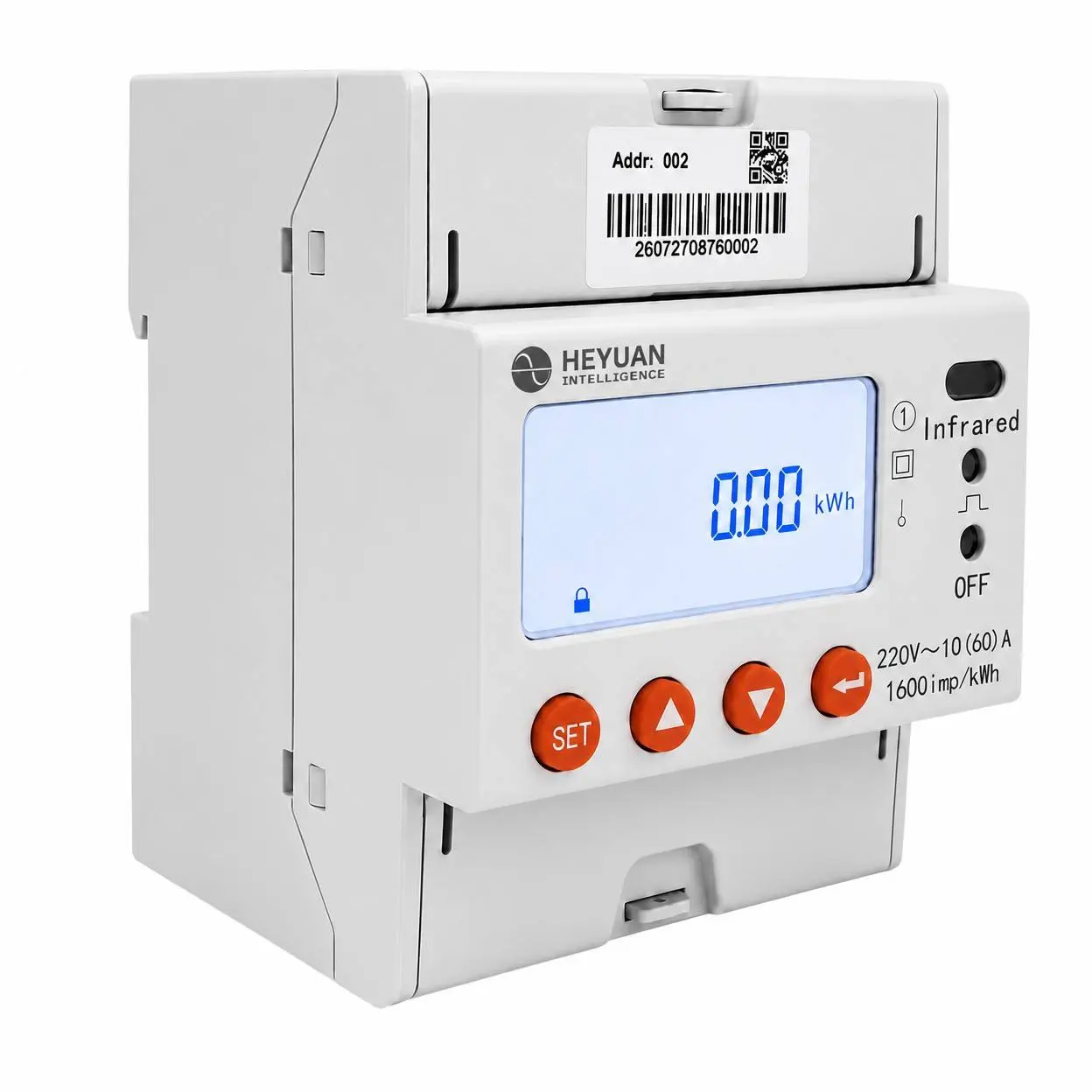 Single Phase Din Rail Mounted Internal Control Energy Meter