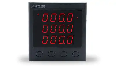 3 Phase Digital Voltmeter MS3U7E3