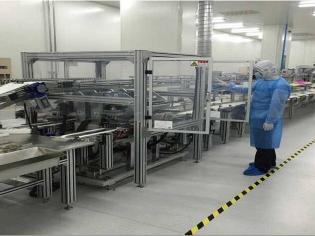 Tampon production line