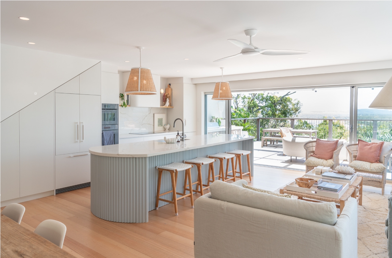 Warm Toned Living Space with Functional Design for Family Bonding