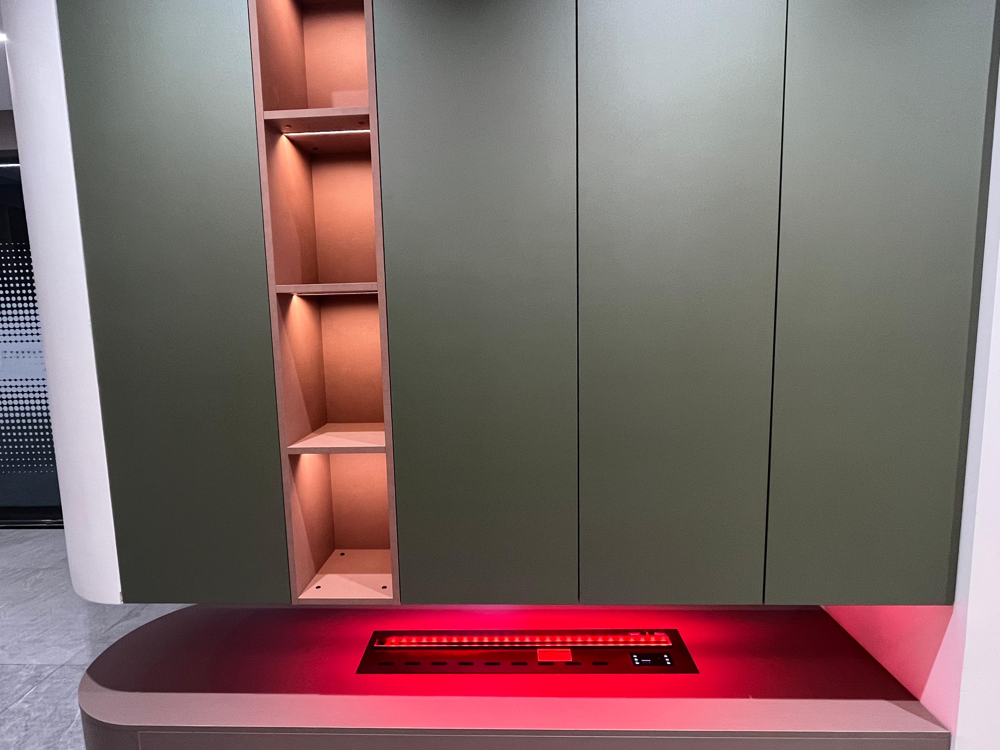 A Poetic Fusion of Nature and Technology in Gray-Green Tones