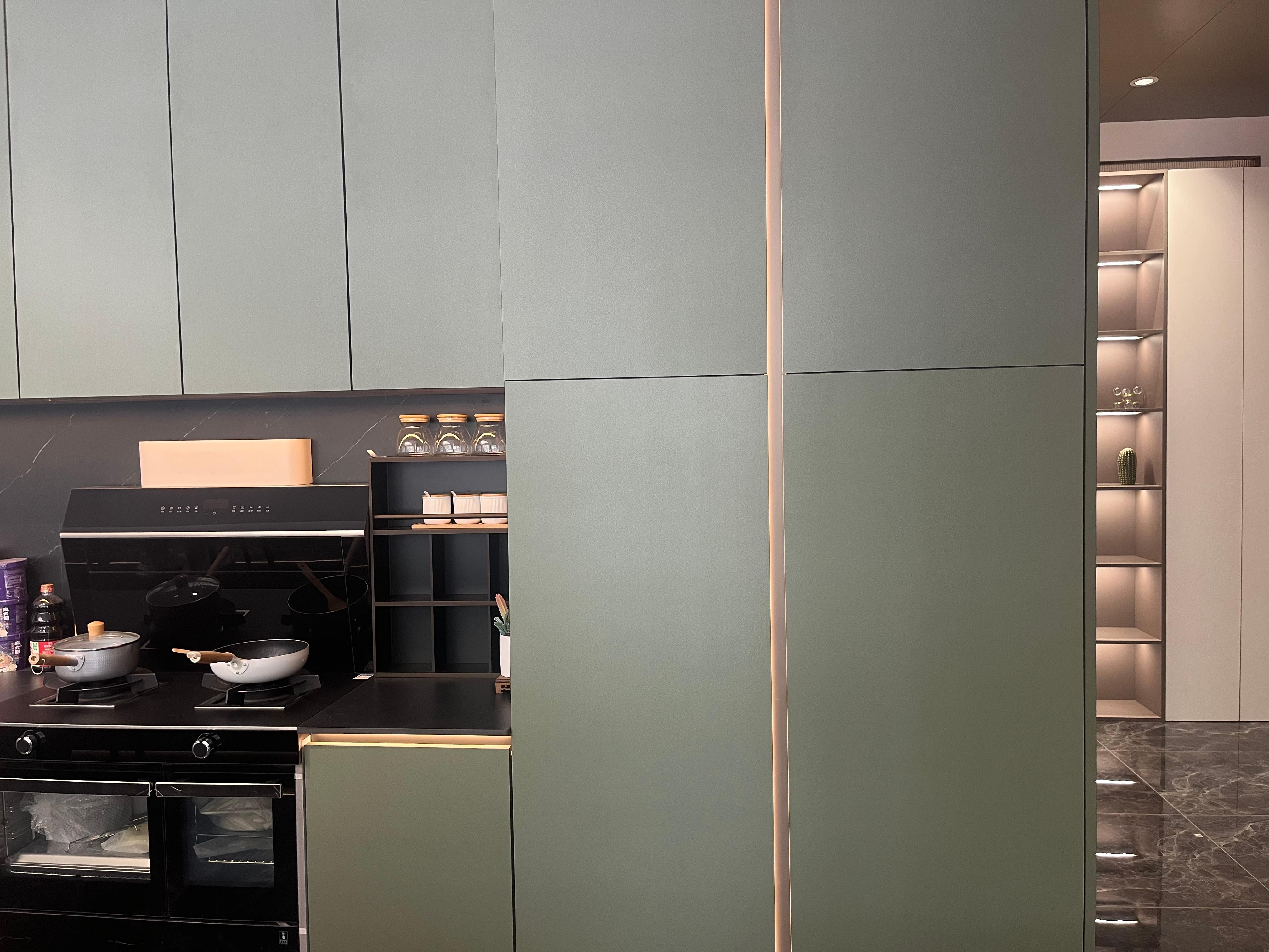 A Poetic Fusion of Nature and Technology in Gray-Green Tones