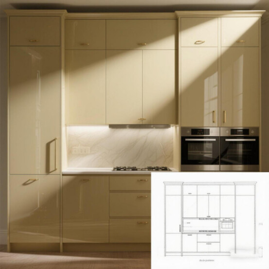 High-End Minimalist Cabinets for the British Market: Precision Design and Craftsmanship