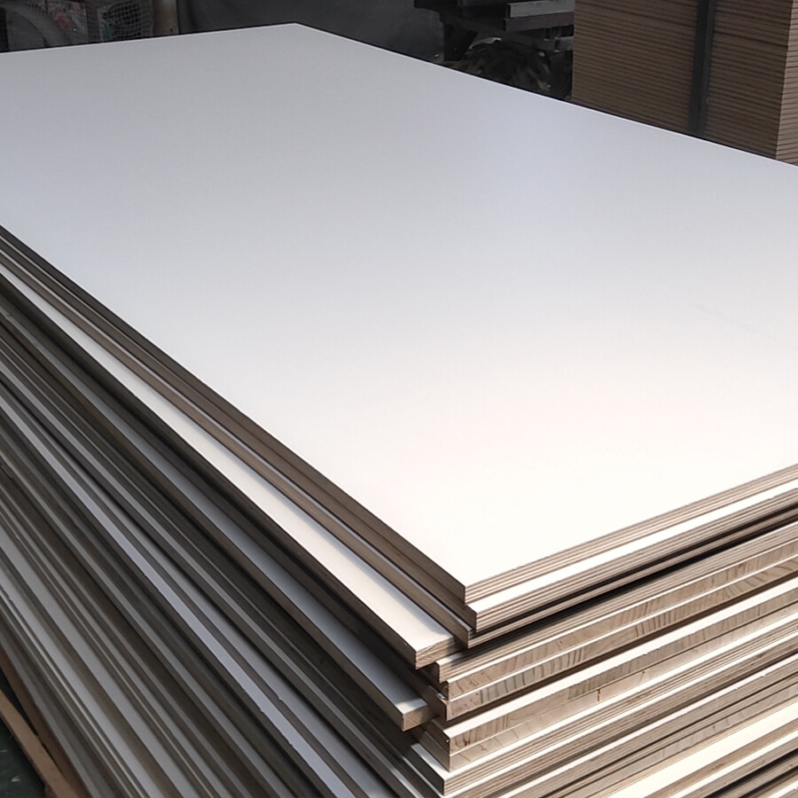 white melamine paper laminated plywood