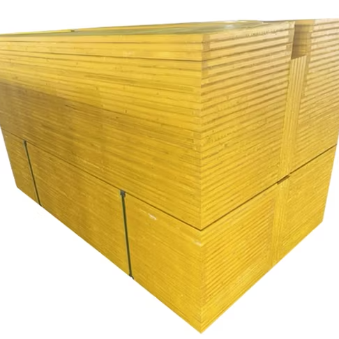 Waterproof 3 Ply Yellow Shuttering Plywood for Concrete Formwork