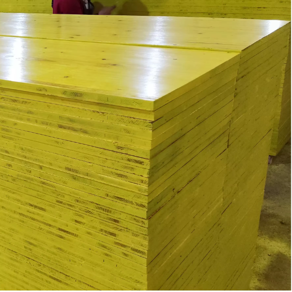 Waterproof 3 Ply Yellow Shuttering Plywood for Concrete Formwork