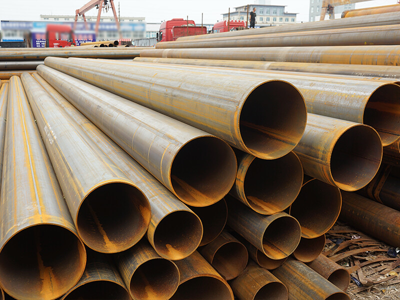 Longitudinally & Spirally Welded Carbon Steel Pipes Round Shape 6m/12m Length