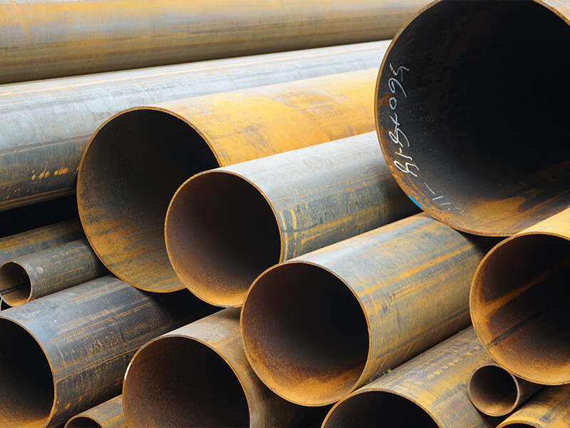 Longitudinally & Spirally Welded Carbon Steel Pipes Round Shape 6m/12m Length