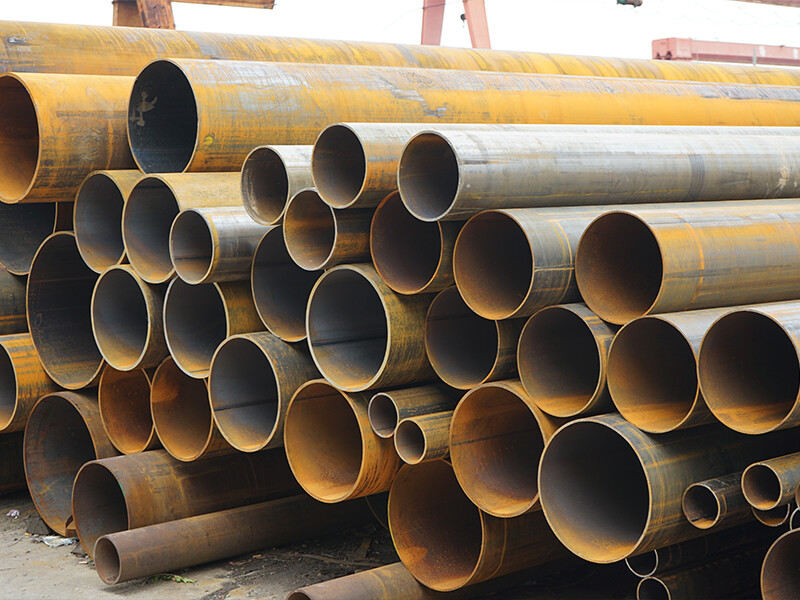 Longitudinally & Spirally Welded Carbon Steel Pipes Round Shape 6m/12m Length