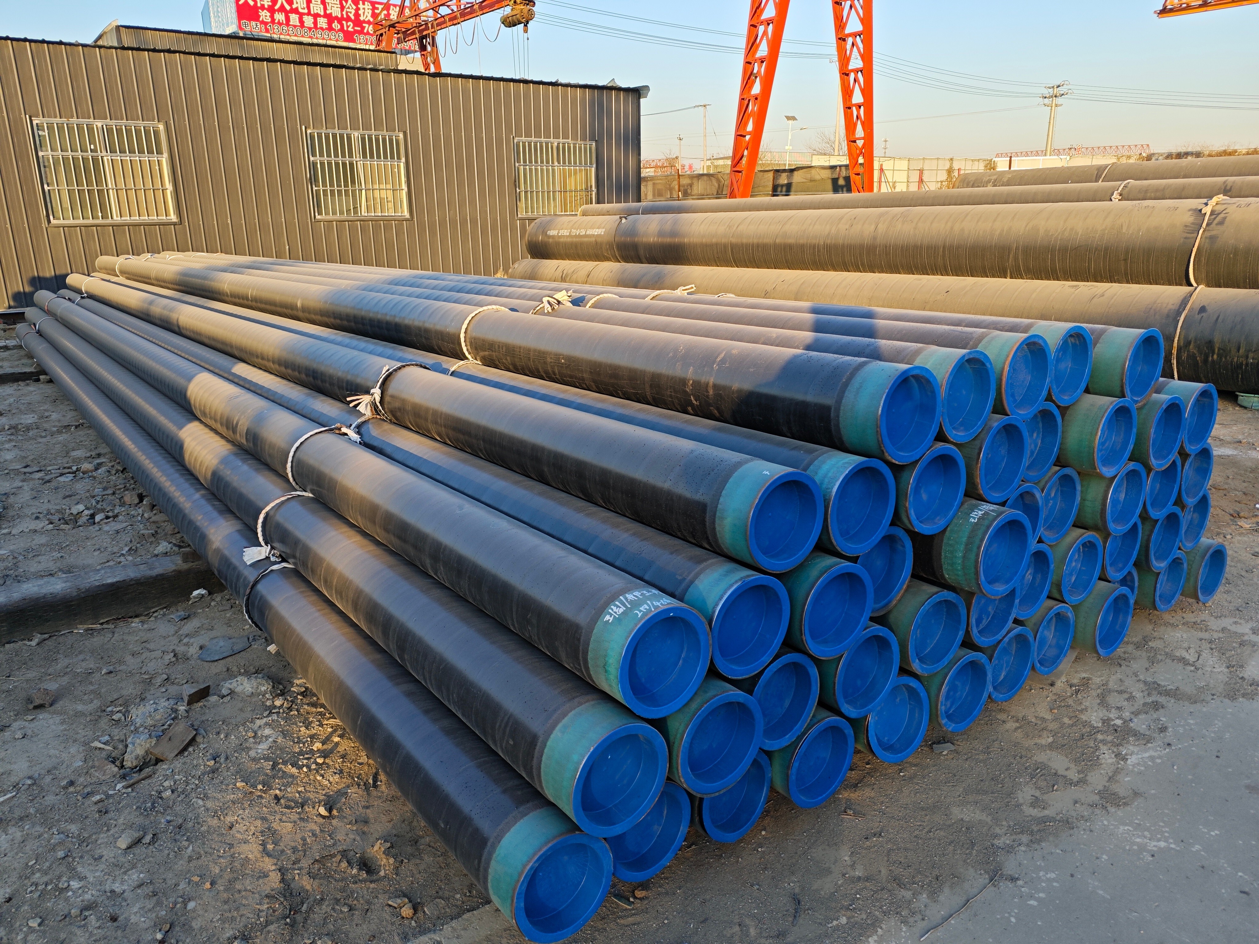 3PE/3PP/3LPE Epoxy Coated Steel Pipe SSAW Tube API5l Anti-Corrosion Steel Pipe