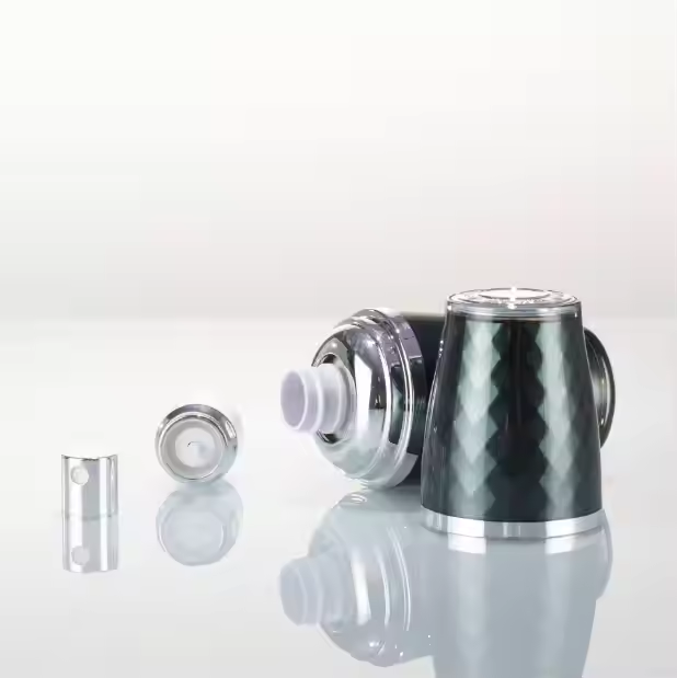 Refillable airless pump bottles - plastic acrylic for serum and emulsion, 30ml, 50ml, 100ml and 120ml cosmetic containers