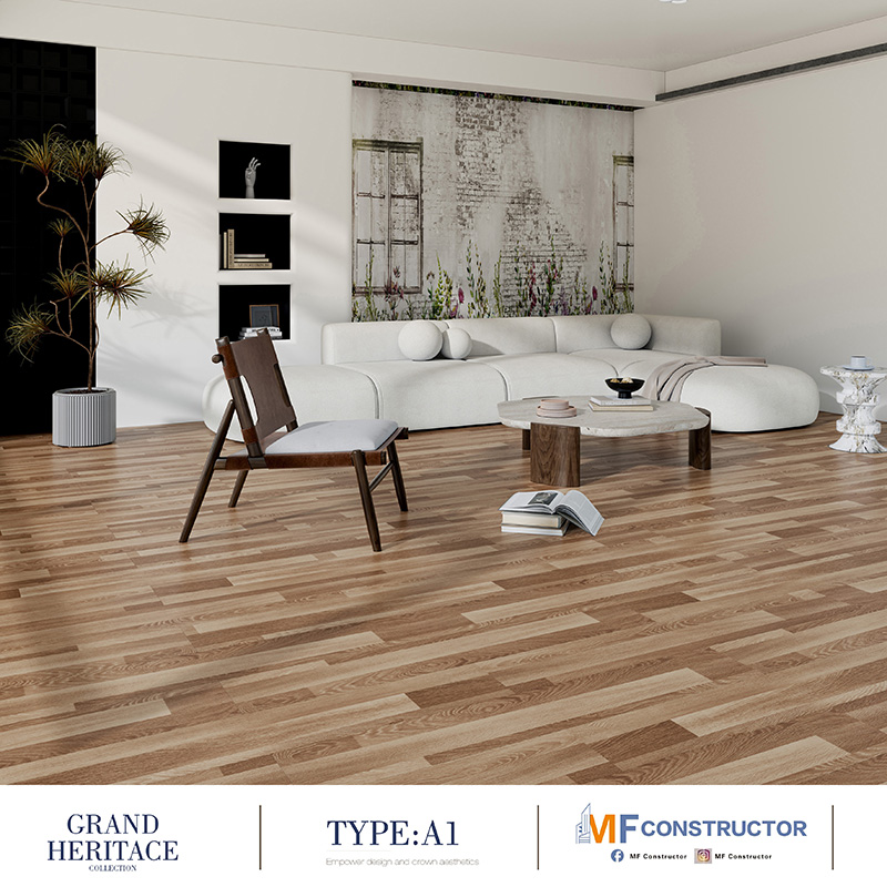 Deep-relief wooden floor