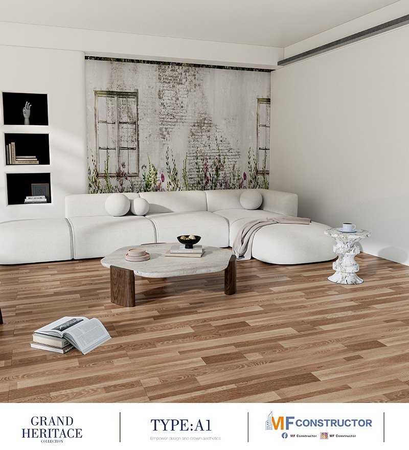 Deep-relief wooden floor