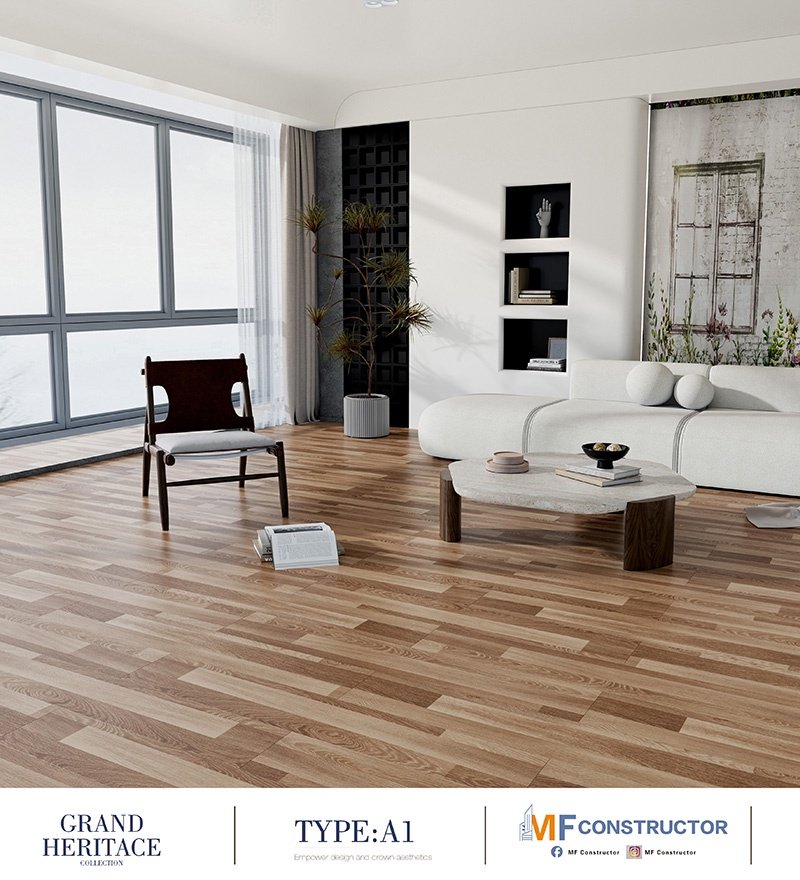 Deep-relief wooden floor