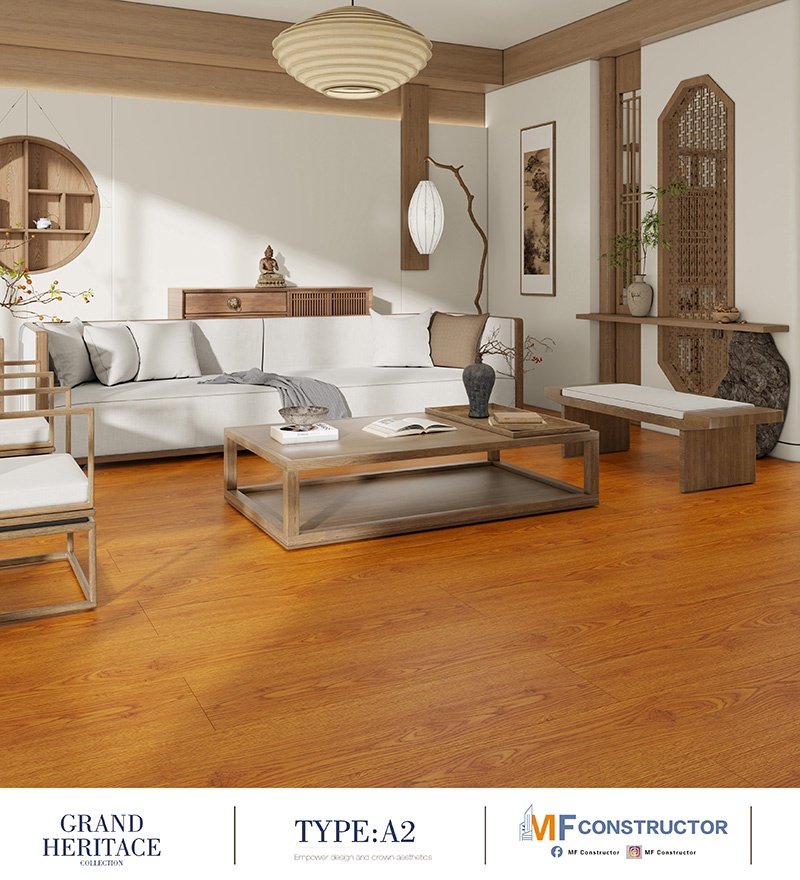 Deep-relief wooden floor