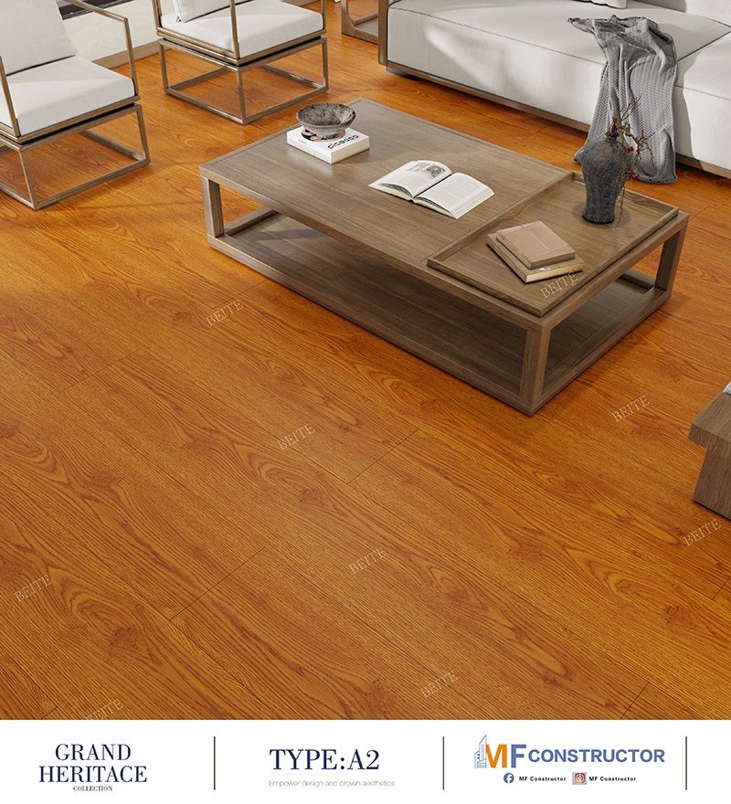 Deep-relief wooden floor