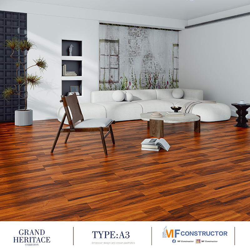 Deep-relief wooden floor