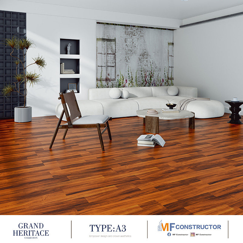 Deep-relief wooden floor