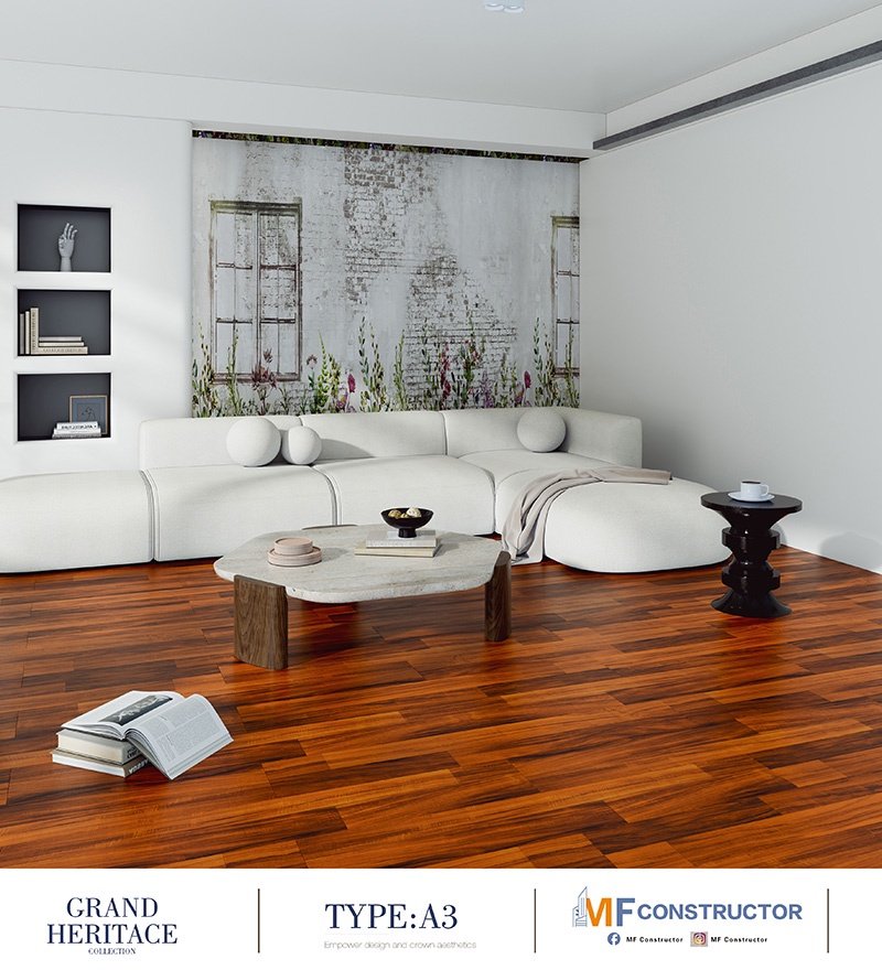 Deep-relief wooden floor