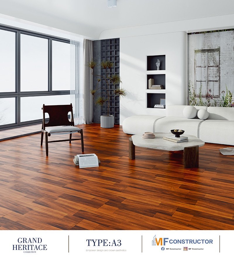 Deep-relief wooden floor