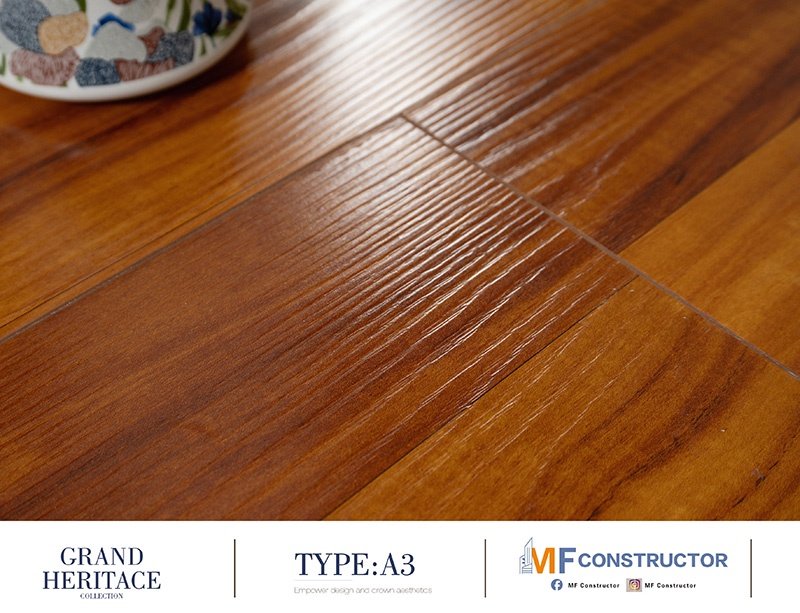 Deep-relief wooden floor