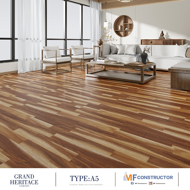 Deep-relief wooden floor