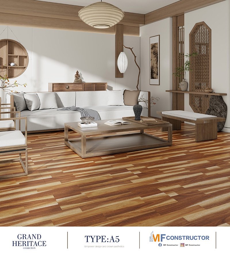 Deep-relief wooden floor