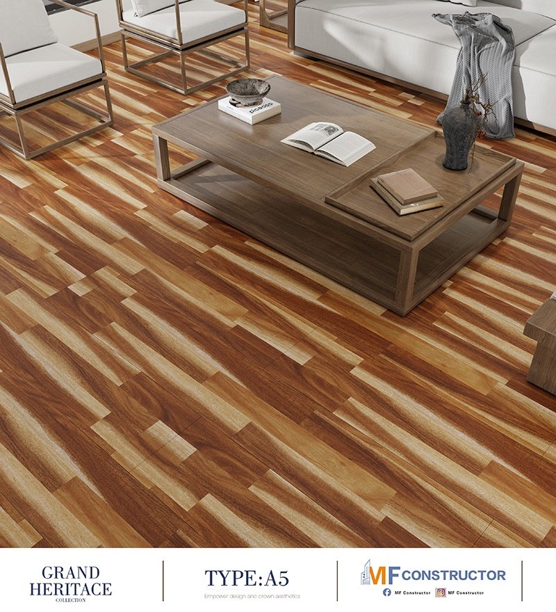 Deep-relief wooden floor